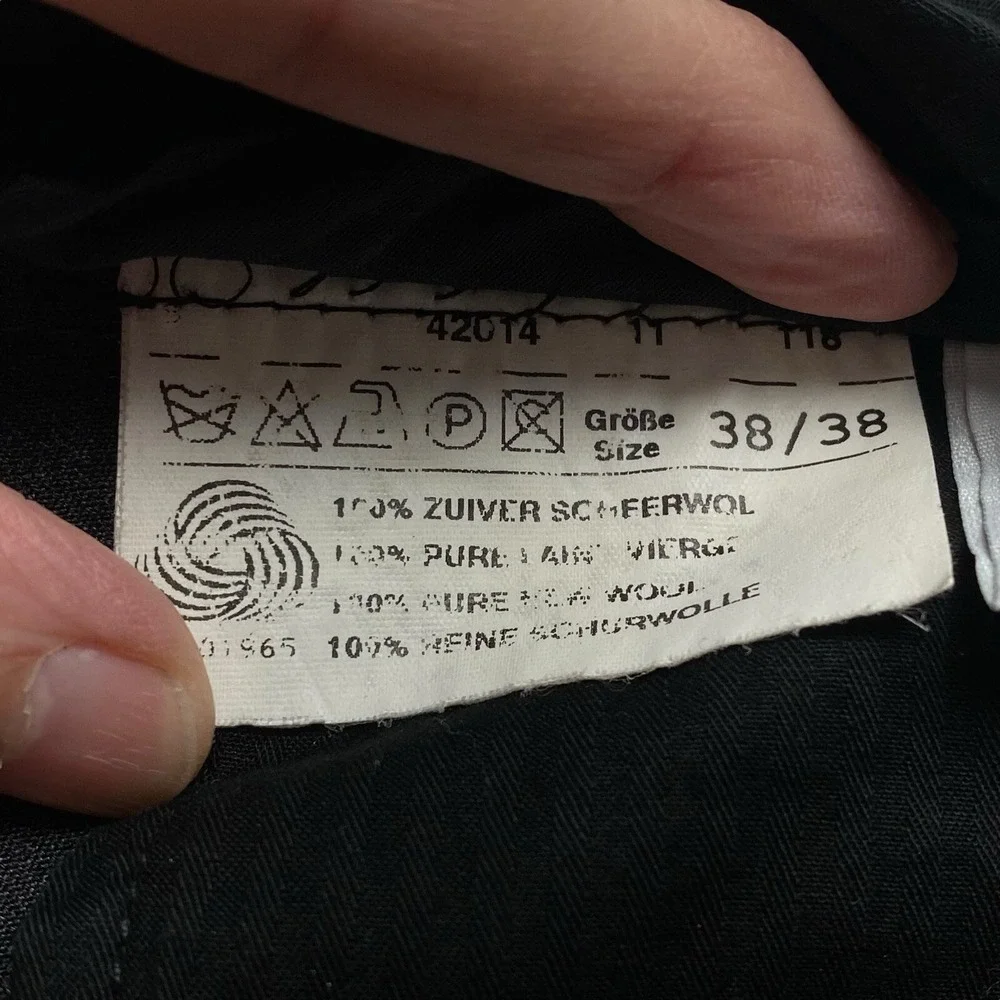 LORO PIANA Men Tasmanian Super 120 Wool Pleated Front Pants Sz 38 Charcoal‎ 10-7